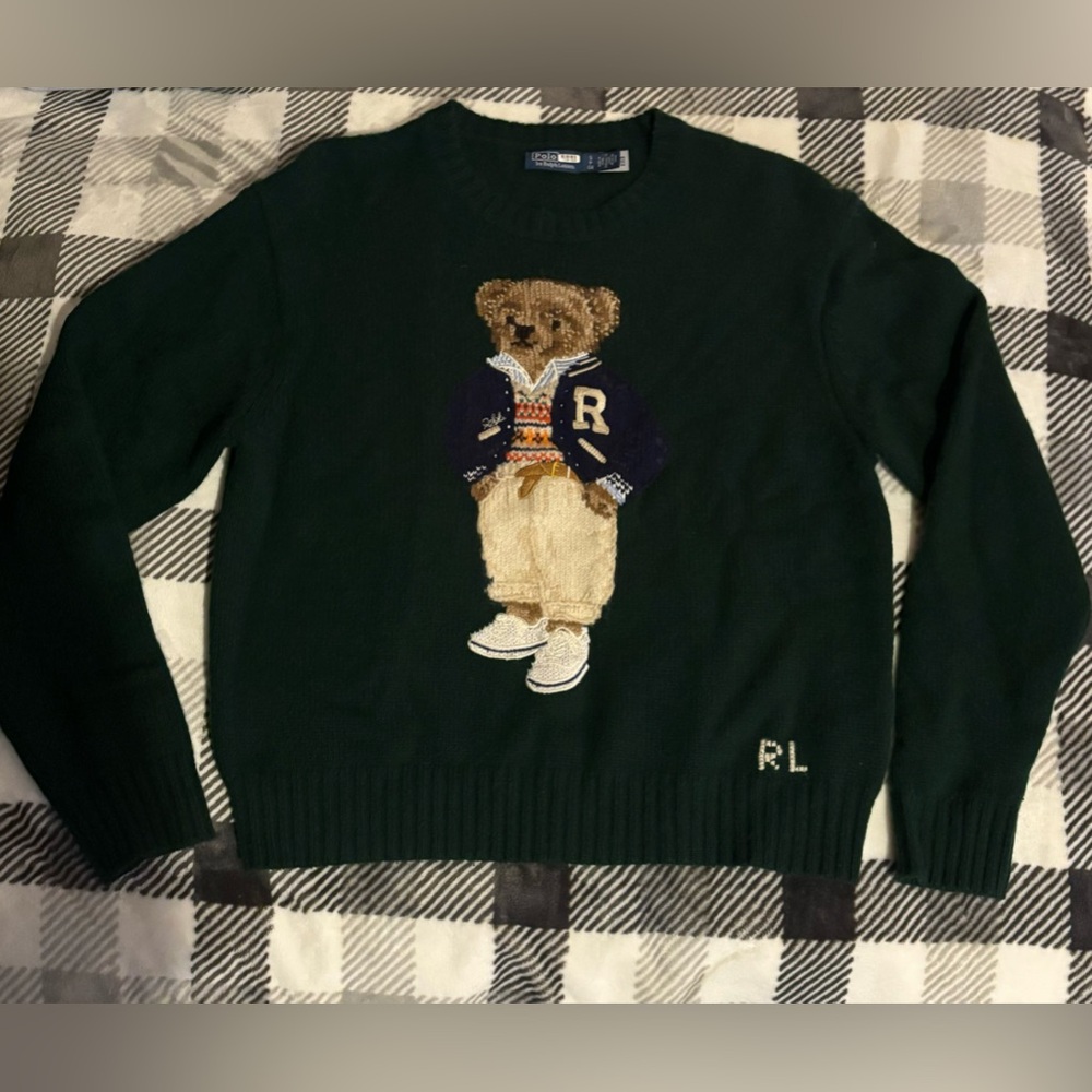 Ralph Lauren Polo Bear Wool-Cashmere Sweater - Picture 8 of 11